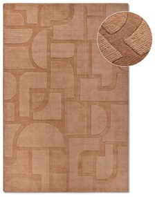 Barna kézi szövésű gyapjú szőnyeg 80x150 cm Alexis – Villeroy&amp;Boch