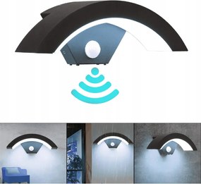 Fali lámpa Kültéri Homlokzati lámpa Alkonyat mozgásérzékelő 18W