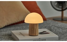 Natúr színű szabályozható asztali lámpa üveg búrával (magasság 13 cm) Alice – Gingko