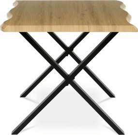 Étkezőasztal 160x90 cm MDF vad tölgy