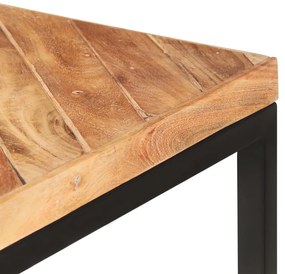 tömör akác és mangófa étkezőasztal 200 x 90 x 76 cm