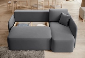 AKCIÓ sötétszürke sarokkanapé HADSON jobb sarok II. osztály Változat: Jobb sarok