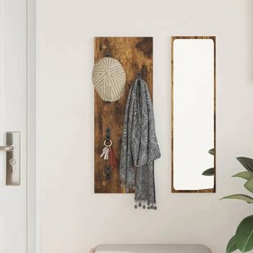 Fali Kabáthorog Füstölt tölgy 30 x 1.5 x 80 cm Faanyag