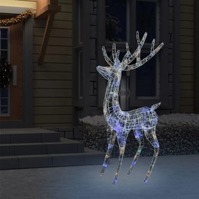 XXL színes akril karácsonyi rénszarvas 250 LED-del 180 cm