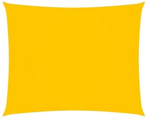 sárga téglalap alakú oxford-szövet napvitorla 3 x 4 m