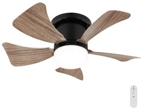 Globo Globo 03609H - LED Dimmelhető mennyezeti ventilátor HINES LED/10W/230V + távirányító barna GL7781