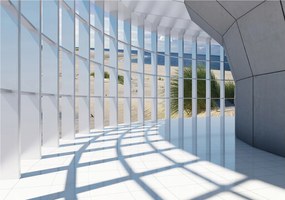 Fotótapéta Tengeri szellő Tengerpart Kilátás Horizont kék vinil 312x219 +ragasztó