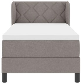 Boxspring Ágy Matrac 80x200 cm Taupe Szövet
