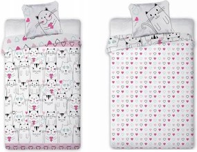Kétoldalas Ágyneműhuzat Macskák Sok Macska! 160x200