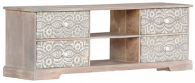 tömör akácfa TV-szekrény 120 x 30 x 40 cm