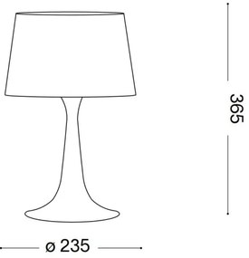 Ideal Lux - Asztali lámpa 1xE27/60W/230V