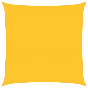 sárga négyzet alakú HDPE napvitorla 160 g/m² 4,5x4,5 m