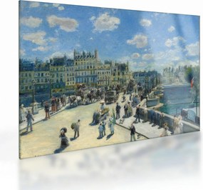 Üveg kép - Auguste Renoir, Pont Neuf, Paris, reprodukciók (70x50 cm)