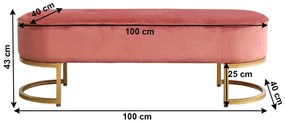 Dizájnos pad Morila (rózsaszín) . 1064039