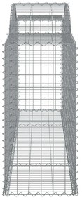 íves horganyzott vas gabion kosár 300 x 50 x 100/120 cm