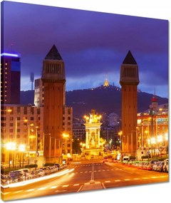 Vászonkép 50x50 Barcelona Panoráma