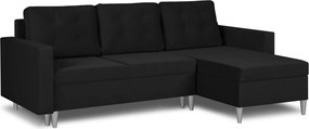 GEST Kinyitható sarokkanapé Fekete