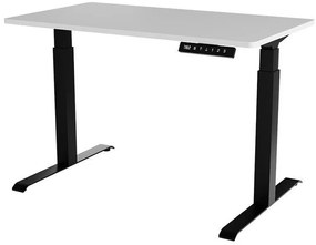 Állítható magasságú íróasztal Charlotte 194Állítható magasság, Elektromos, 72x121x67cm, Fekete, Fehér