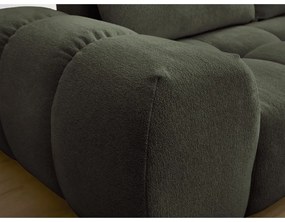 Zöld zsenília kinyitható-tárolóhelyes sarokkanapé (jobb oldali-L alakú) Everest – Bobochic Paris