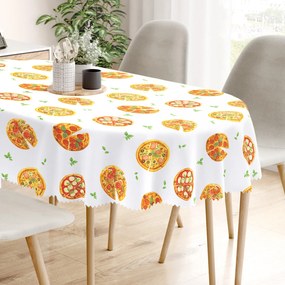 Goldea ovális teflonos terítő - ízletes pizza 140 x 180 cm