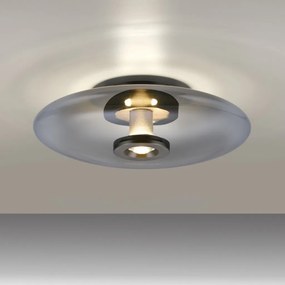 ZUMA LINE 6083-15 PURE VITRUM Kerek Mennyezeti Lámpa Szürke LED IP20