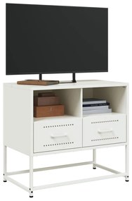 fehér acél TV-szekrény 68 x 39 x 60,5 cm