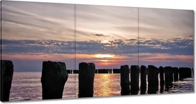 Festmények 180x90 Hullámtörők a Balti-tengeren