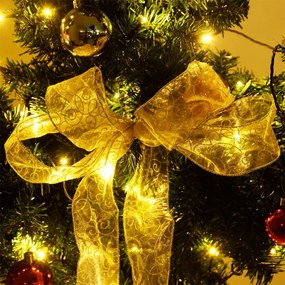 zöld PVC karácsonyi kaktusz állvánnyal és LED-del 210 cm