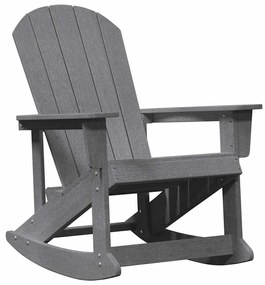 Adirondack hintás székek 2 pcs Világosszürke HDPE