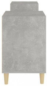 betonszürke szerelt fa TV-szekrény 160x35x55 cm
