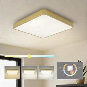 Brilagi - LED mennyezeti lámpatest POOL LED/36W/230V 3000/4000/6000K 40x40 cm arany