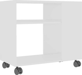vidaXL fehér szerelt fa kisasztal 70 x 35 x 55 cm