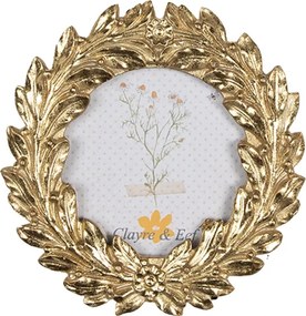 Ábel arany kerek képkeret, átmérő 8 cm