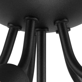 Fekete mennyezeti lámpa lámpabúra nélkül Viggo – LAMKUR