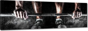Vászonkép 90x30 Súlyzórúd