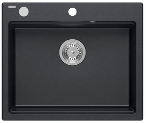 gránit mosogató KURT 110 WORKSTATION Black Dotted
