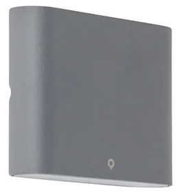 Modern fali lámpa sötétszürke 11,5 cm LED-del, IP65 - Batt