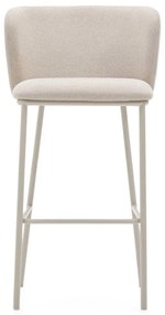 Bézs bárszék (ülésmagasság 75 cm) Ciselia – Kave Home