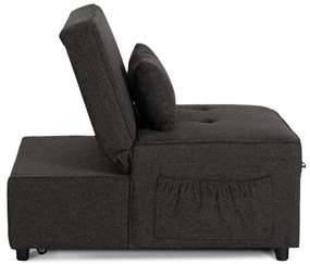 Ágyazható Fotel Fekete Színben. IBERIS 80 cm