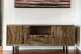 FANTASIA design mangófa TV-szekrény - 125cm