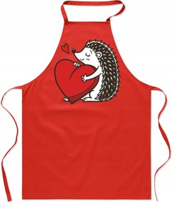 Konyhai Kötény Valentin napi ajándék sündisznó szív