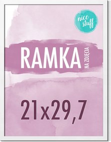 Keret A4 Képkeret A4 21x30 Képkeret 21x30 fehér Mdf oklevél