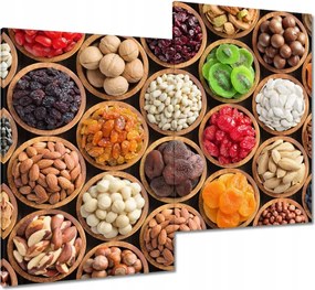Vászonkép 80x70 Bakalie és dió