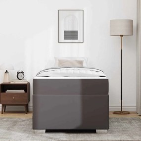 Ágykeret Szürke 90 x 200 cm Műbőr