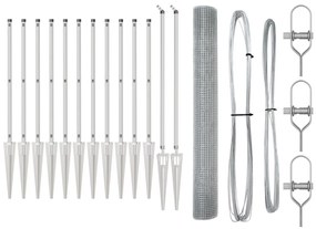 Hegesztett Drótkerítés 13 Tüske Oszloppal 1.4x25 m Galvanizált Acél