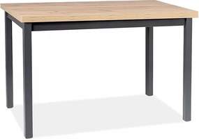 Konyhaasztal Adam tölgy artisan/fekete 100x60cm