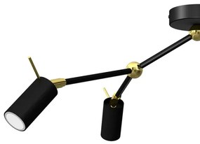 Spotlámpa IRIS 3xGU10/MR11/40W/230V fekete/arany