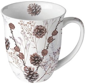 Fenyőtoboz porcelán bögre 400 ml Pine cones