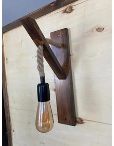 AHSAP fali lámpa 1xE27/40W/230V fenyő dió