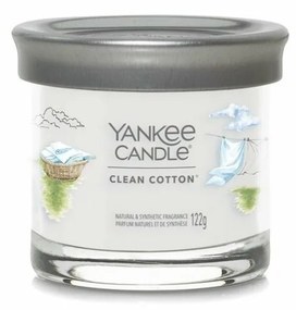 Yankee Candle Signature Tumbler Clean Cottonillatgyertya kis üvegben  , 122 g